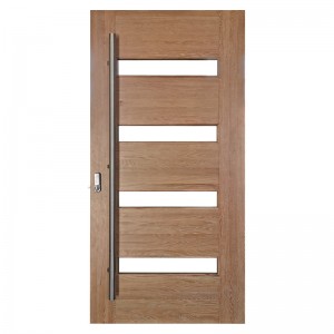 Solid Oak Pivot Wooden Door with Glass  KD40A-G
