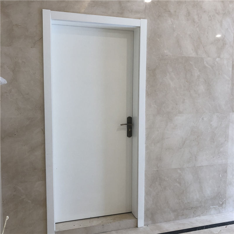 Flat Inetrior Wooden door with White UV Lacquer Finishing for Apartment / Hotel / School