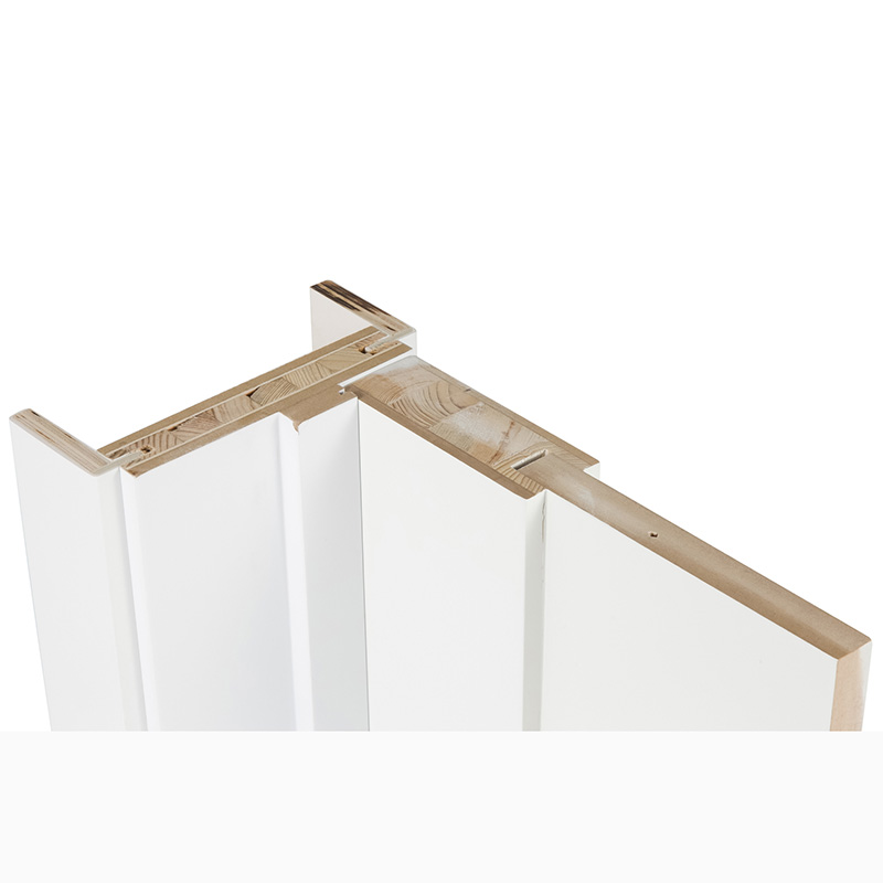 Shaker Style 5 Panel Solid Core Inetrior Wooden door with White UV Lacquer Finishing for Villa / Apartment / Hotel / School