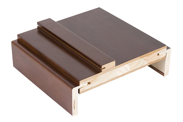 Adjustable door frame with casing - Veneered (2)